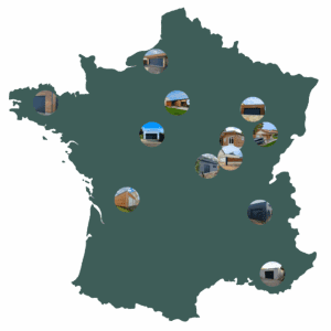 carte des 12 projets en ossature bois.