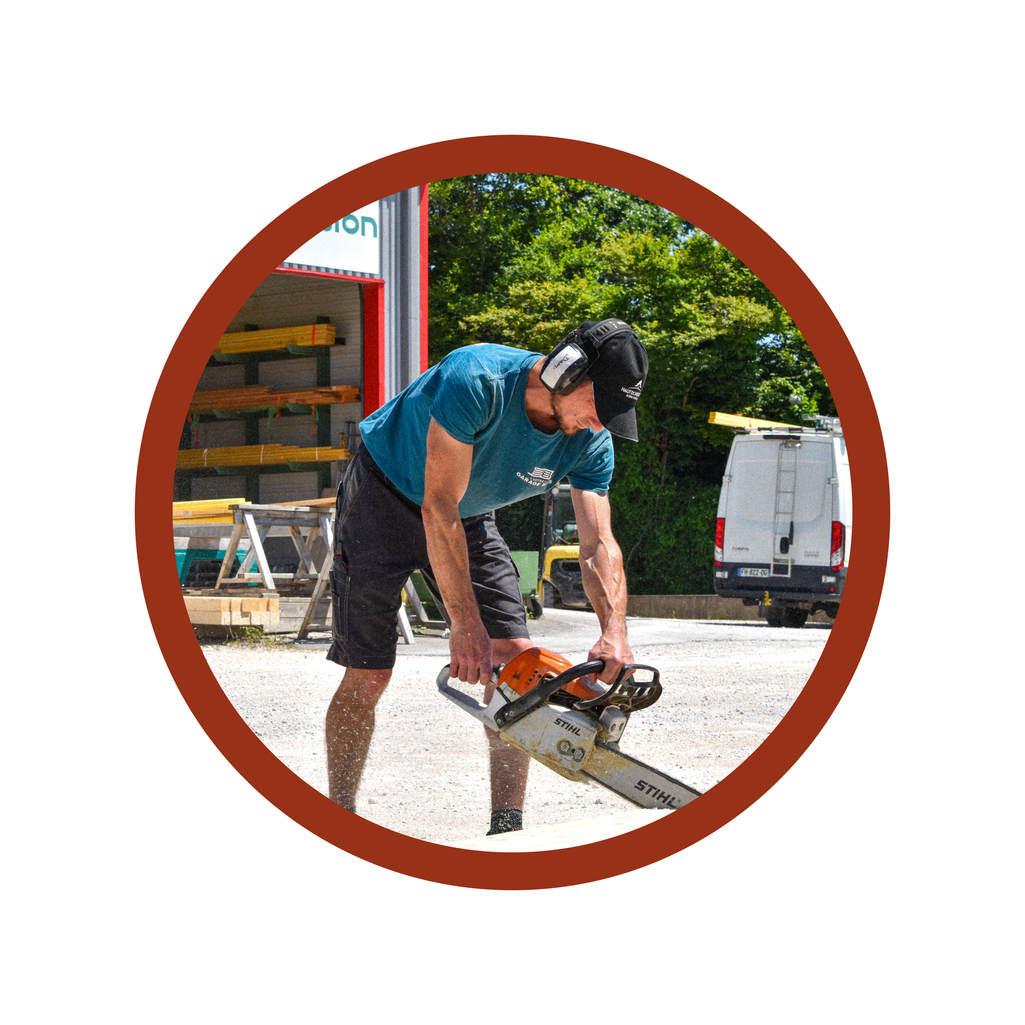 pictogramme découpe lamellé collé atelier bois et passion garage